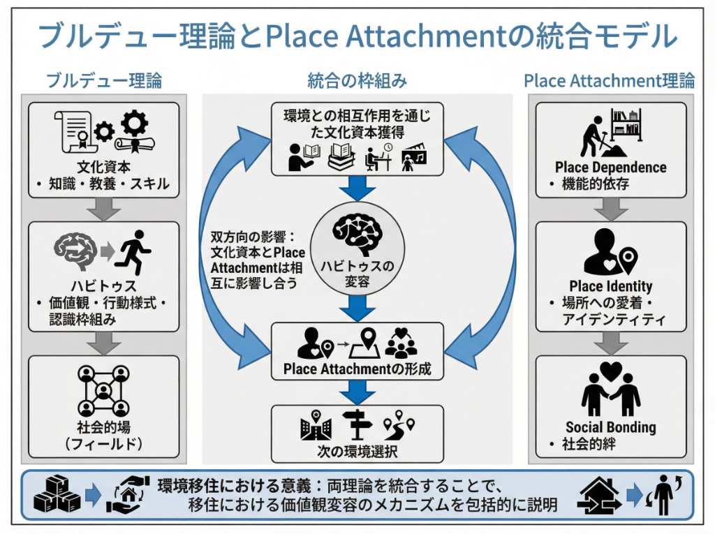 【環境移住】ブルデュー理論とPlace Attachmentの統合モデル